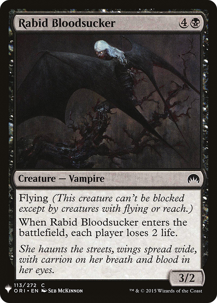 Rabid Bloodsucker (LIST-ORI-113) - The List