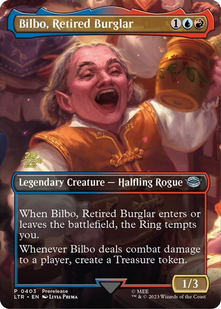 Bilbo, Retired Burglar (PRE-403S) - Tales of Middle-earth Promos (Borderless) Foil