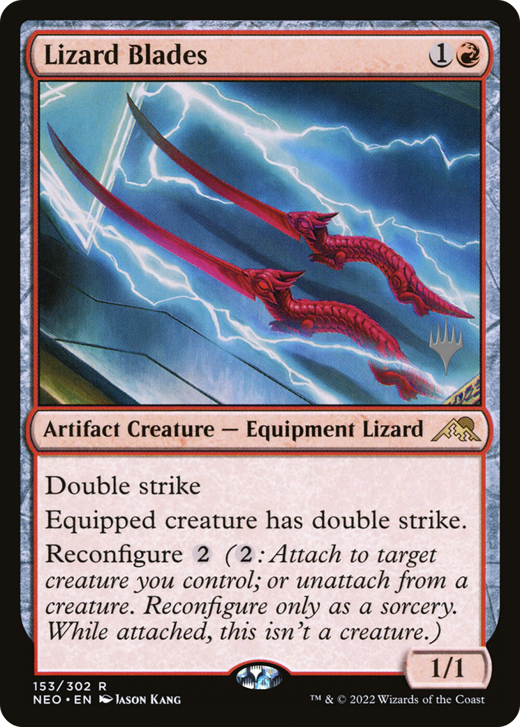 Lizard Blades (PPNEO-153P) - Kamigawa: Neon Dynasty Promos
