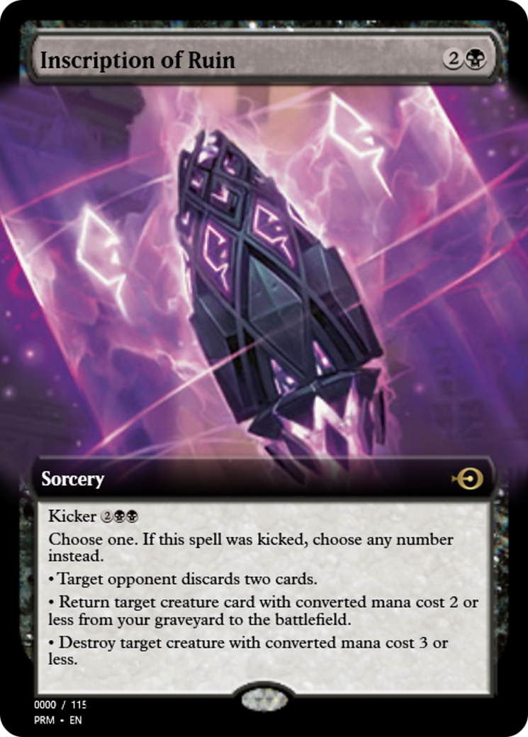 Inscription of Ruin (PRM-83798) - Magic Online Promos