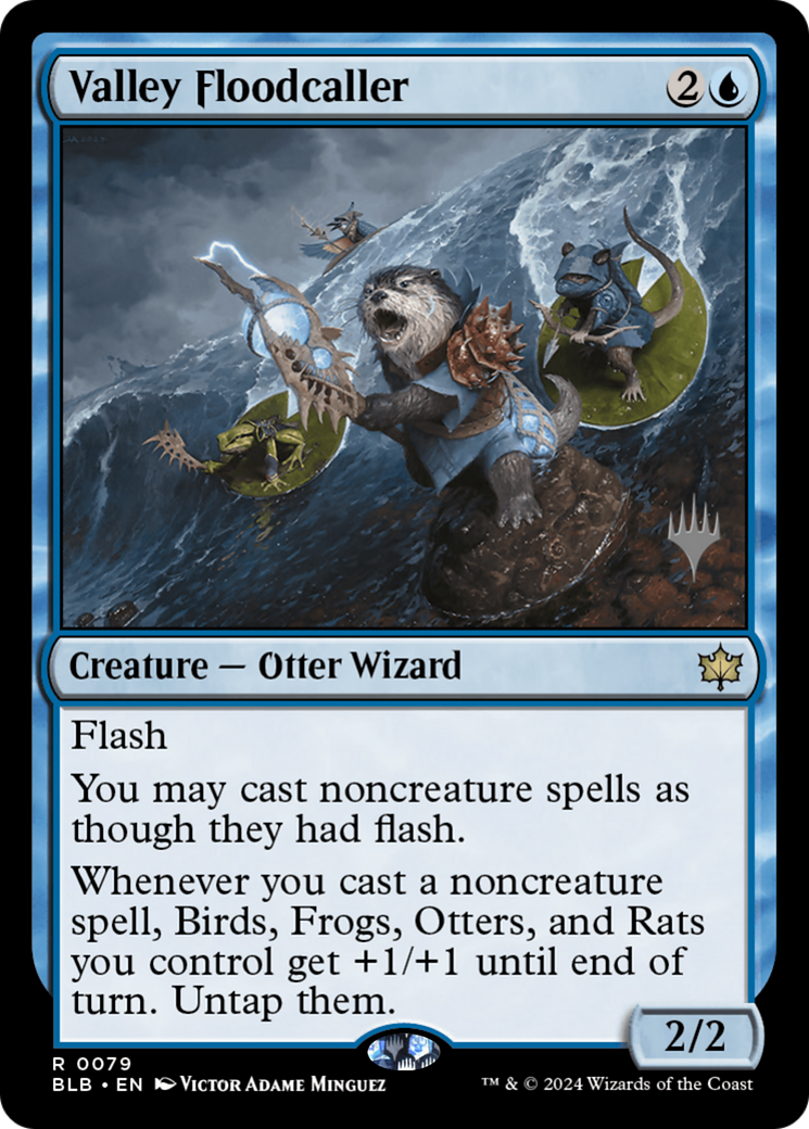 Valley Floodcaller (PPBLB-079) - Bloomburrow Promos