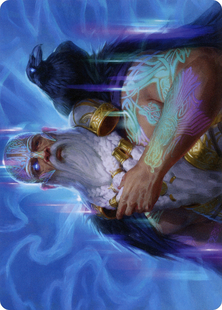 Alrund, God of the Cosmos // Alrund, God of the Cosmos (AKHM-009) - Kaldheim Art Series (Borderless) Foil