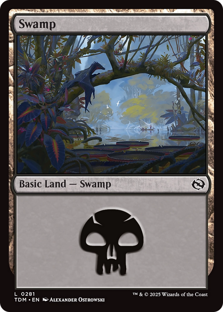 Swamp (TDM-281) - Tarkir: Dragonstorm Foil