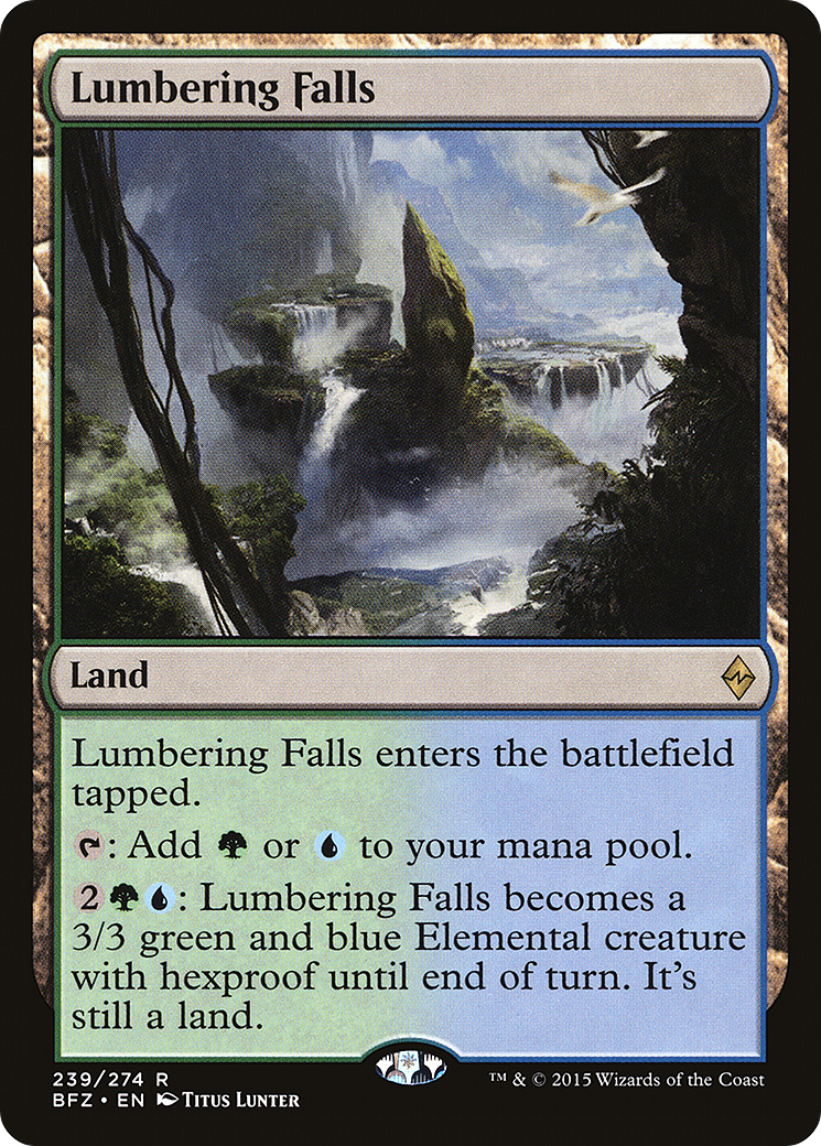 Lumbering Falls (BFZ-239) - Battle for Zendikar