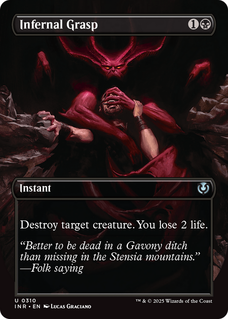 Infernal Grasp (INR-310) - Innistrad Remastered (Borderless)