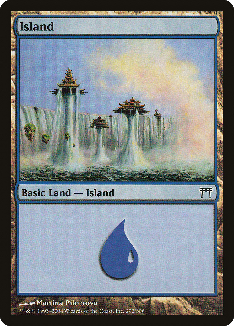 Island (292) (CHK-292) - Champions of Kamigawa