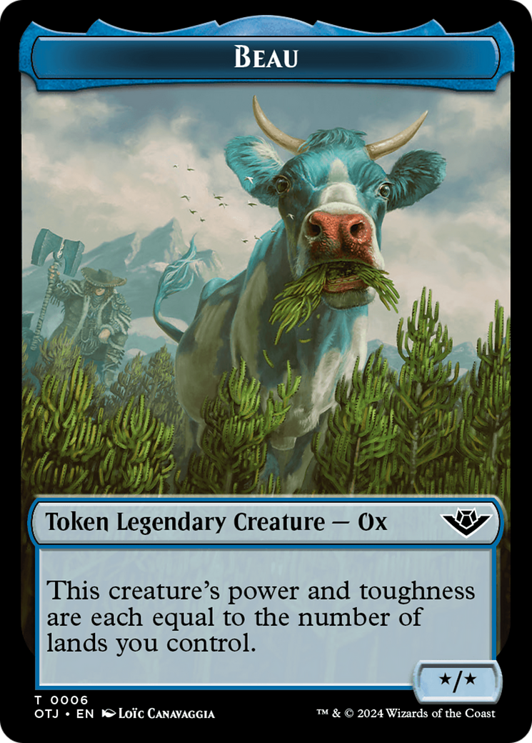 Beau (TOTJ-006) - Outlaws of Thunder Junction Tokens Foil