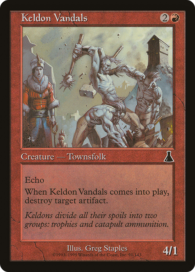Keldon Vandals (UDS-091) - Urza's Destiny Foil