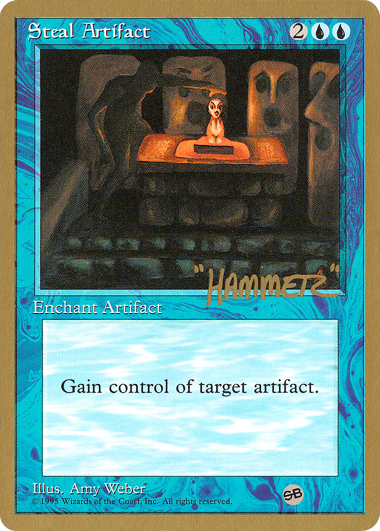 Steal Artifact - 1996 Shawn "Hammer" Regnier (4ED) (SB) (WCD-SHR105SB) - Pro Tour Collector Set