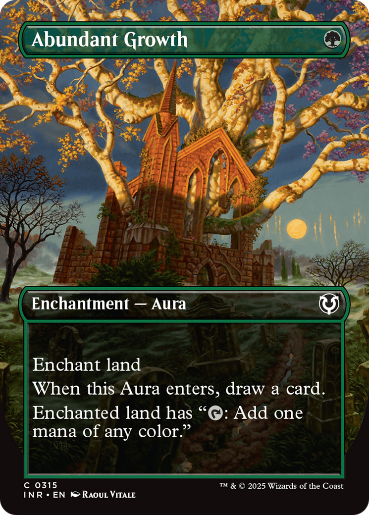 Abundant Growth (INR-315) - Innistrad Remastered: (enchantment) (Borderless) Foil