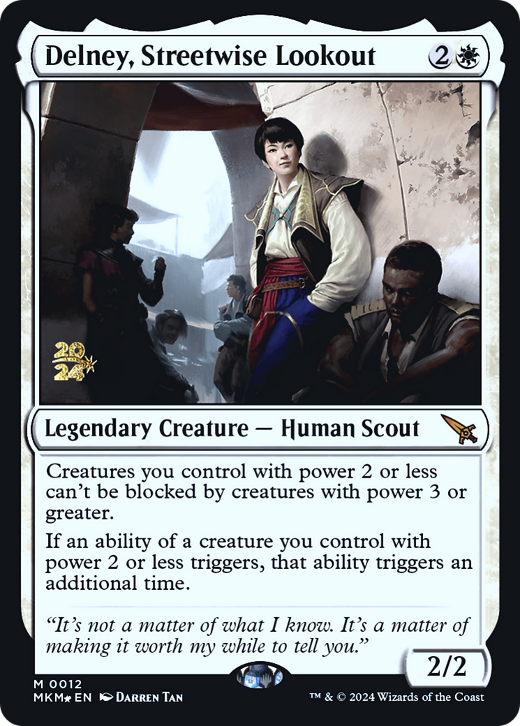 Delney, Streetwise Lookout (PRE-12S) - Murders at Karlov Manor Promos Foil