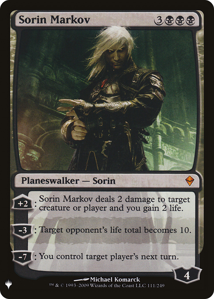 Sorin Markov (ZEN) (LIST-ZEN-111) - The List