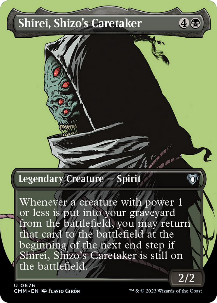 Shirei, Shizo's Caretaker (Borderless) (CMM-676) - Commander Masters (Borderless)
