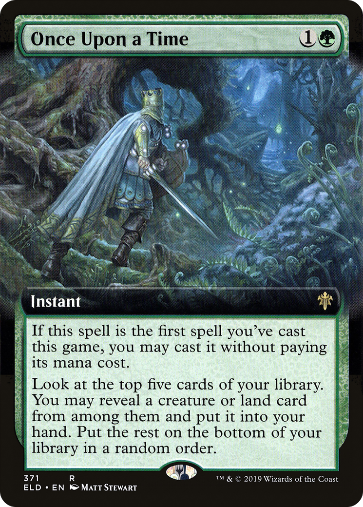 Once Upon a Time (ELD-371) - Throne of Eldraine: (Extended Art)