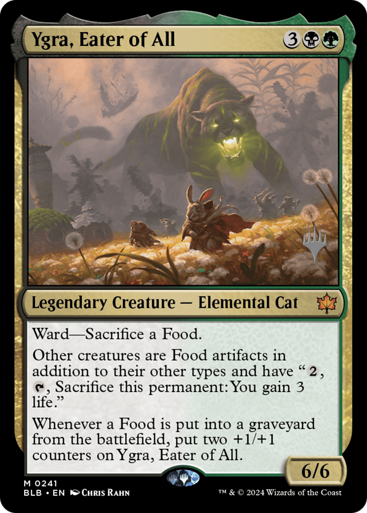 Ygra, Eater of All (PPBLB-241) - Bloomburrow Promos