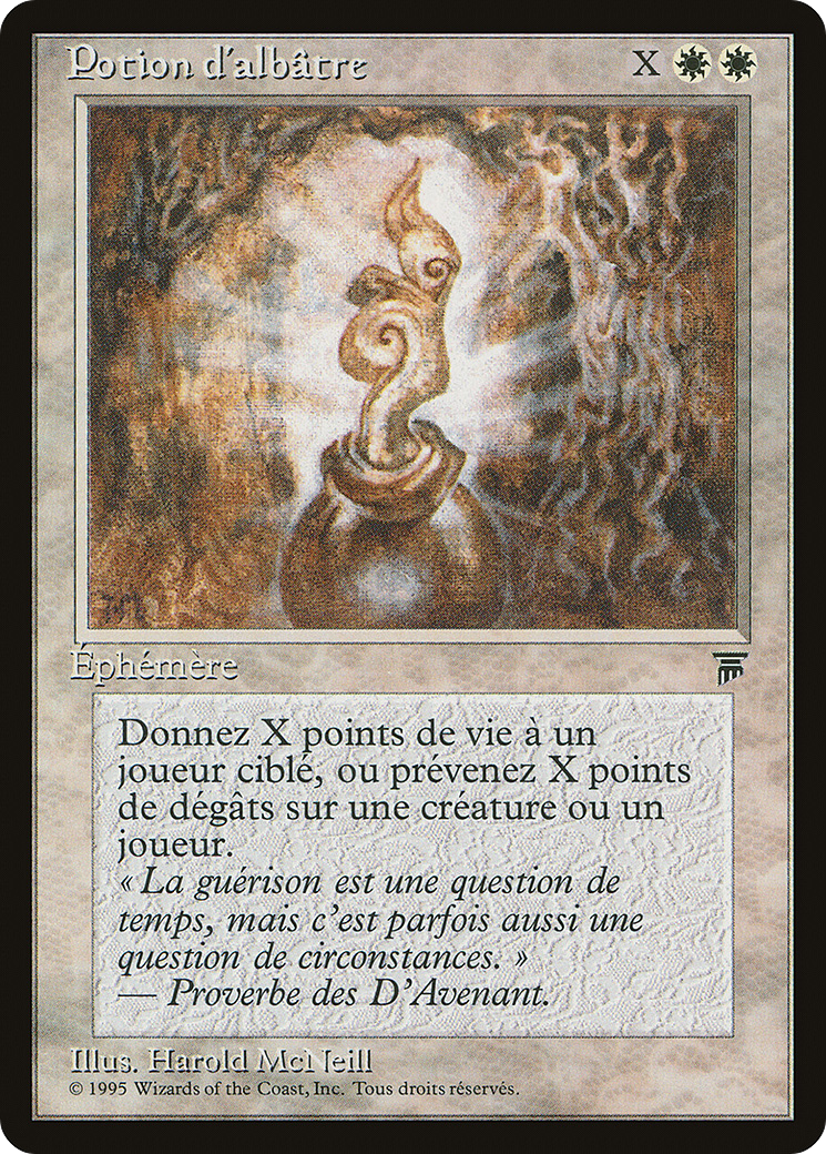 Alabaster Potion (French) - "Potion d'albatre" (REN-002) - Renaissance