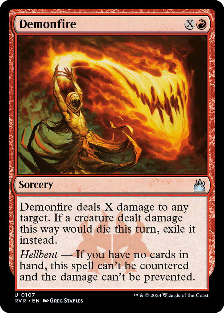 Demonfire (RVR-107) - Ravnica Remastered Foil