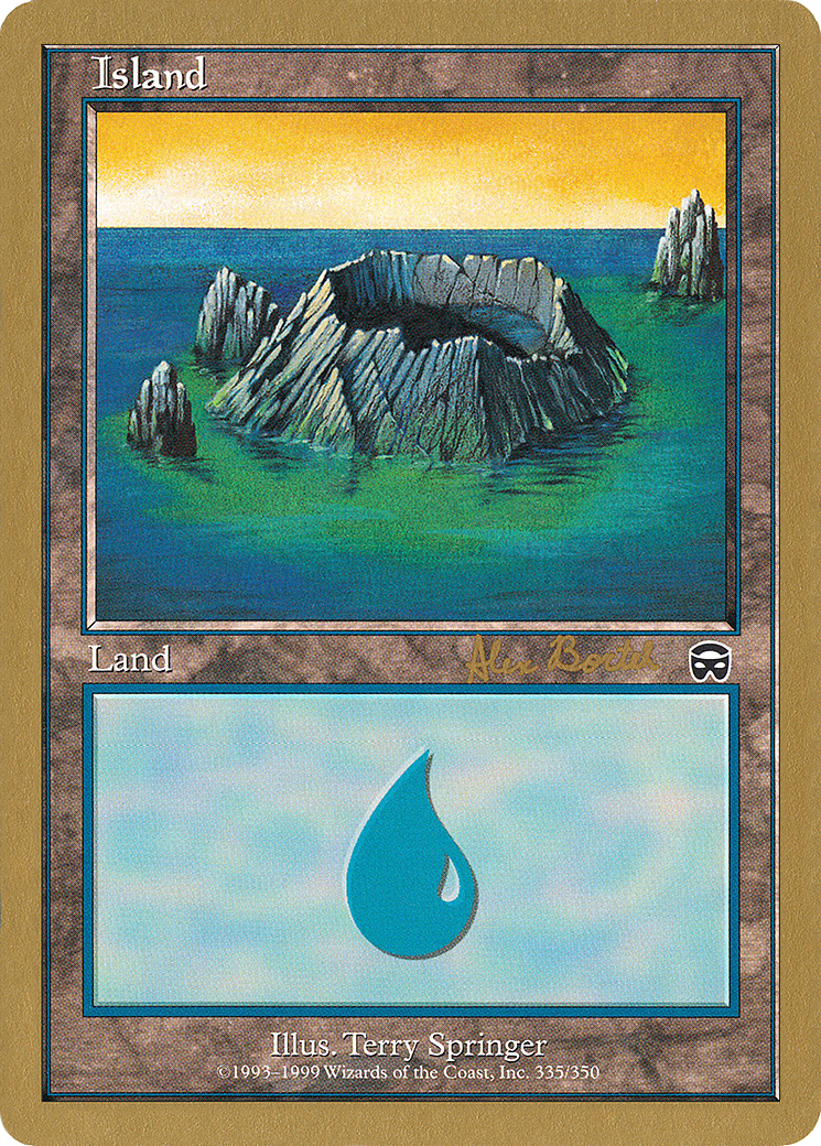 Island (335) - 2001 Alex Borteh (7ED) (WCD-AB335) - World Championship Decks 2001