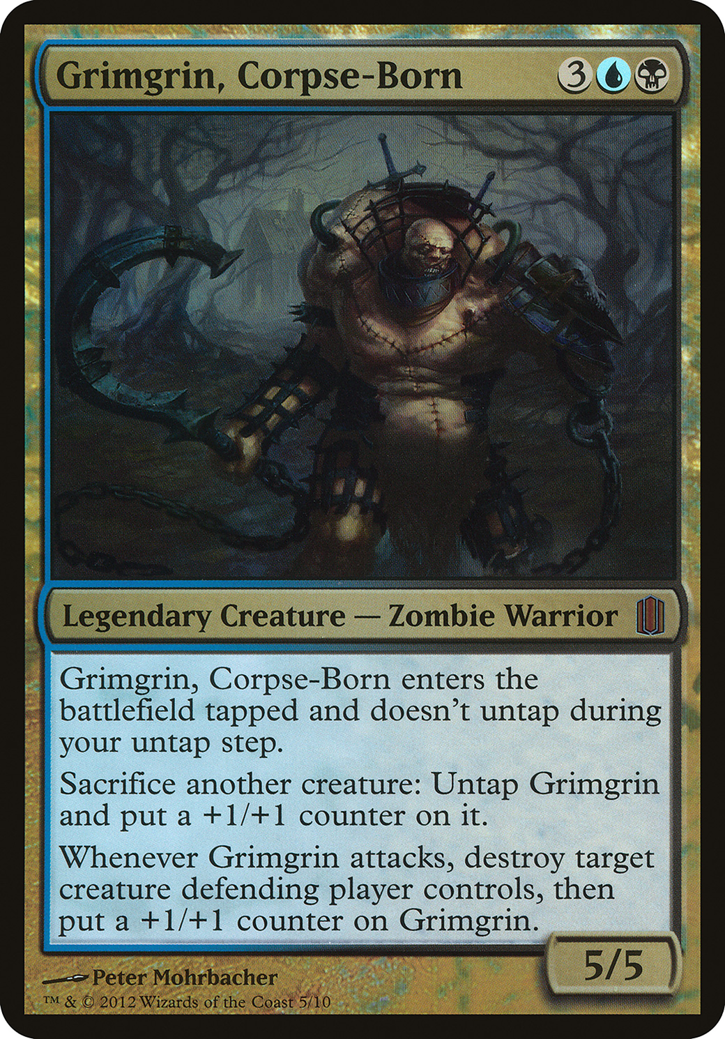 Grimgrin, Corpse-Born (Commander's Arsenal) (OVER-005) - Commander's Arsenal Oversized Foil