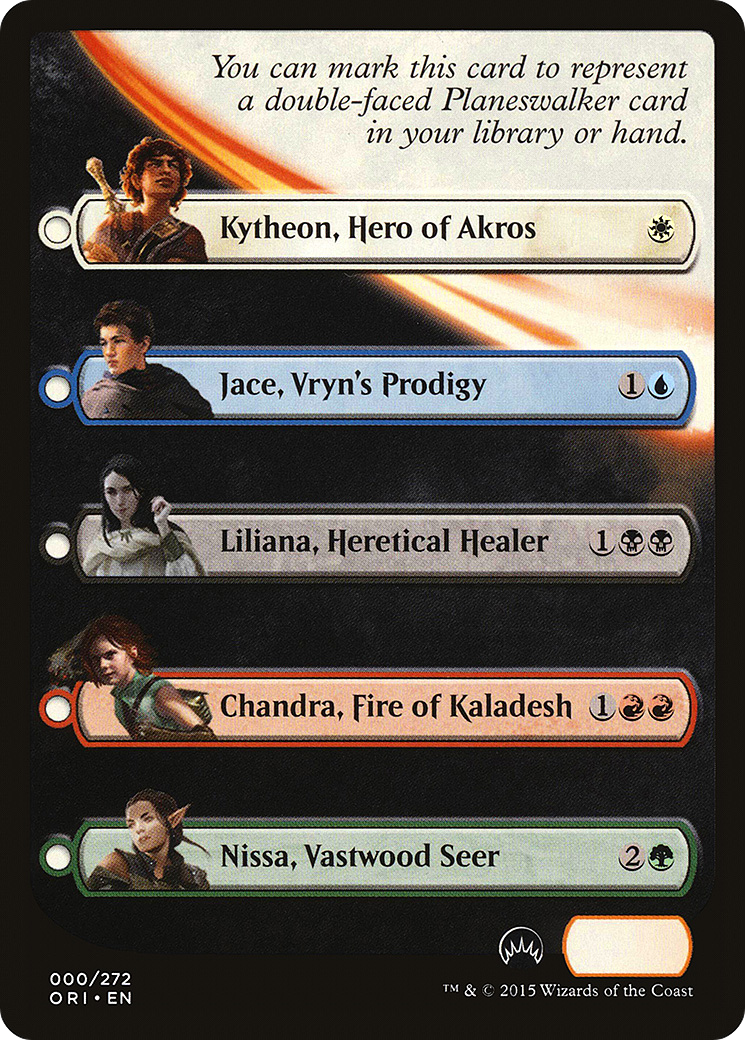 Magic Origins Checklist (ORI-000) - Magic Origins Tokens