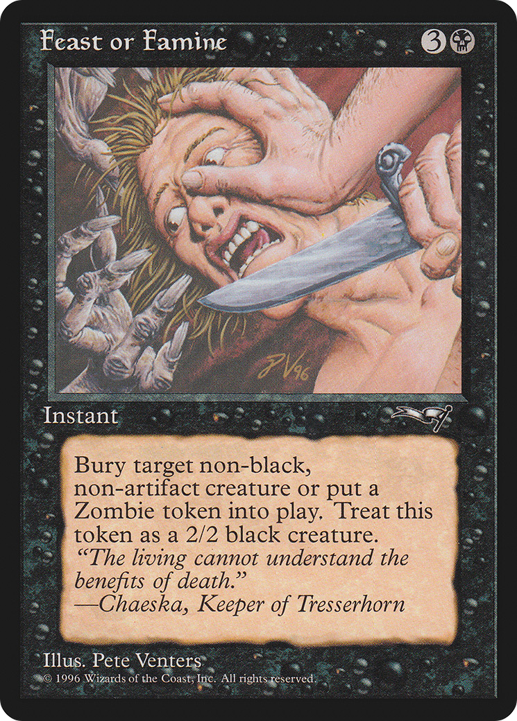 Feast or Famine (Knife) (ALL-49B) - Alliances