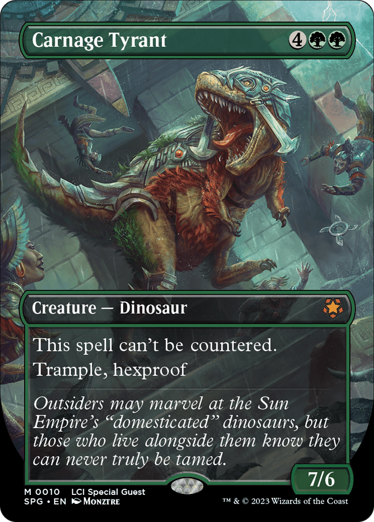 Carnage Tyrant (Borderless) (SPG-010) - Special Guests (Borderless) Foil