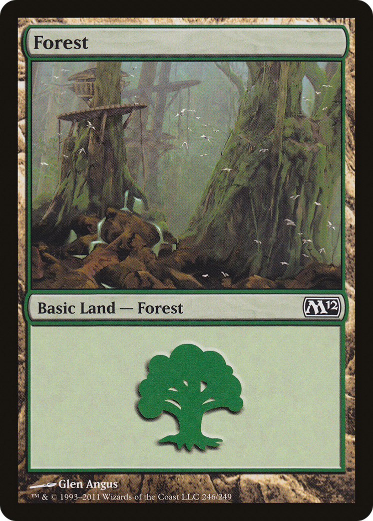 Forest (246) (M12-246) - Magic 2012 Foil