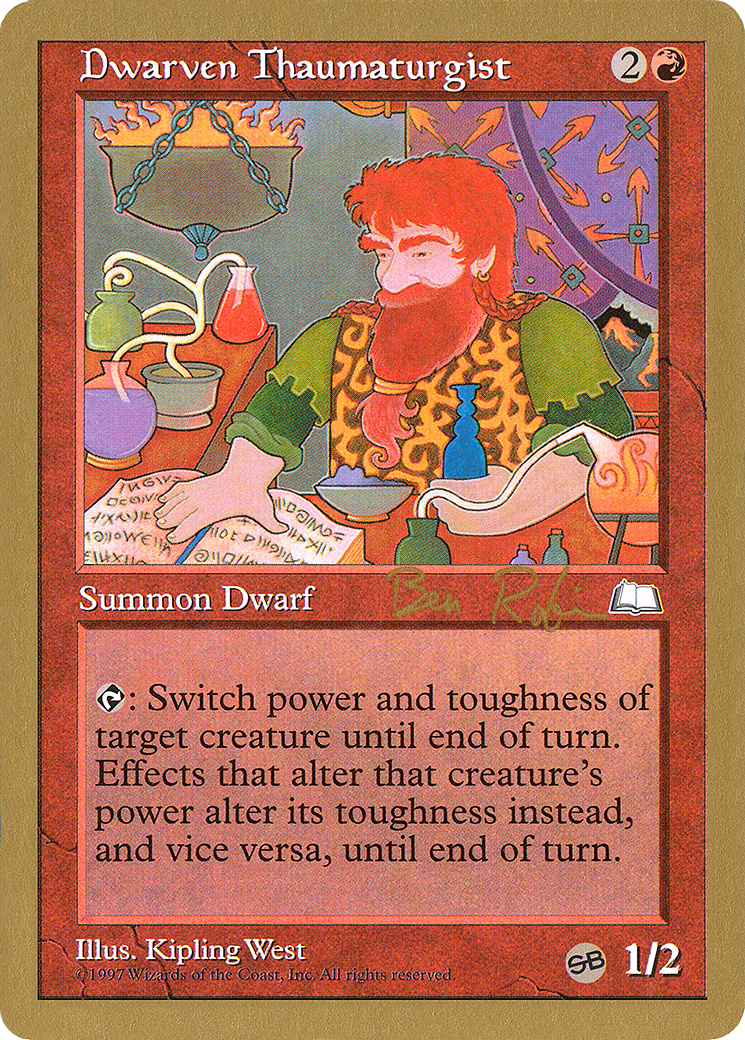 Dwarven Thaumaturgist - 1998 Ben Rubin (WTH) (SB) (WCD-BR98SBA) - World Championship Decks 1998