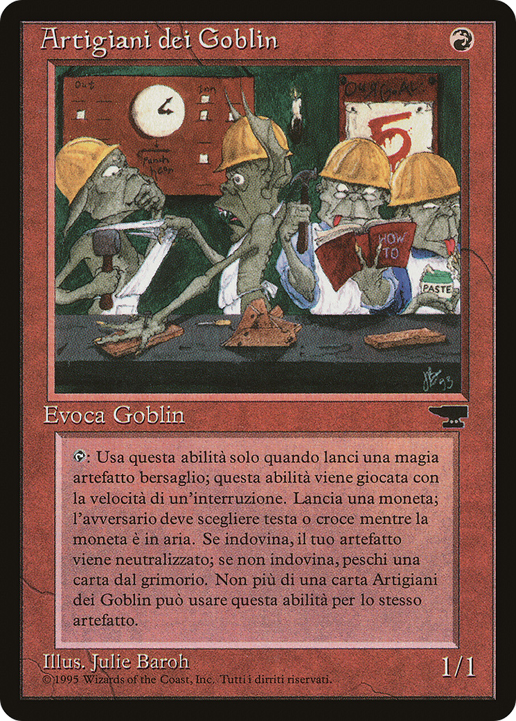 Goblin Artisans (Italian) - "Artigiani dei Goblin" (REN-079) - Rinascimento