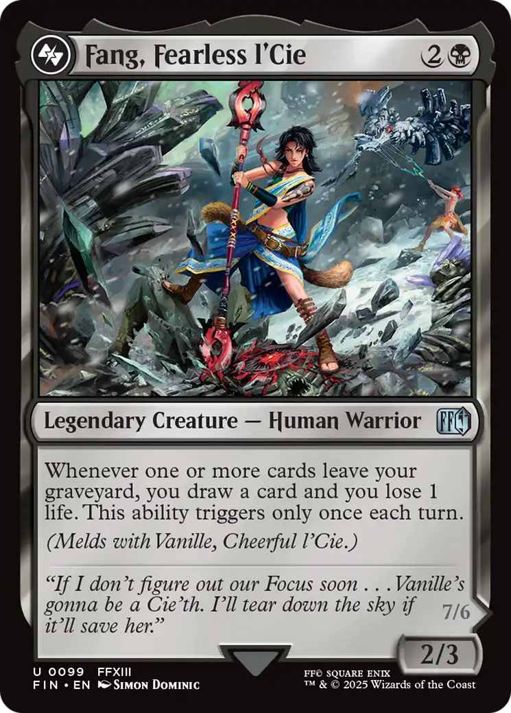 Fang, Fearless l'Cie (FIN-099) - FINAL FANTASY Foil