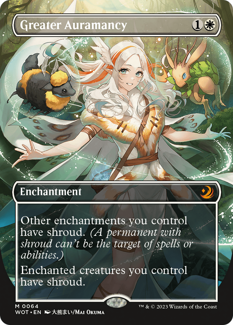 Greater Auramancy (Anime Borderless) (WOT-064) - Wilds of Eldraine: Enchanting Tales (Borderless)