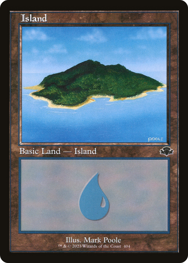 Island (404) (Retro Frame) (DMR-404) - Dominaria Remastered Foil