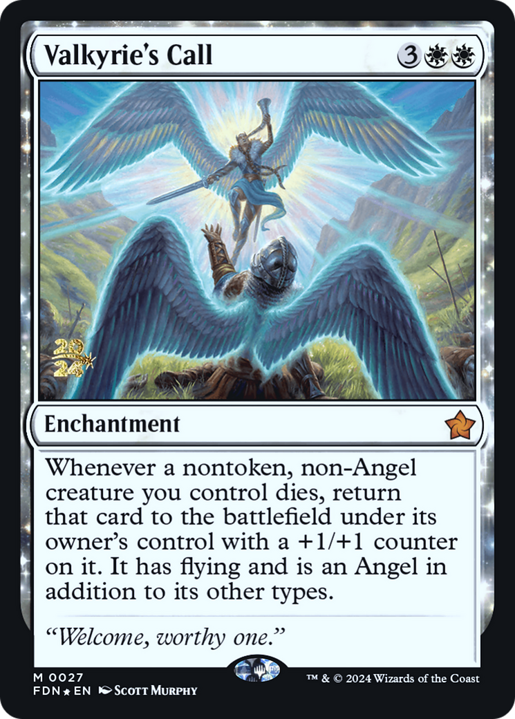 Valkyrie's Call (PRE-27S) - Foundations Promos: (enchantment) Foil
