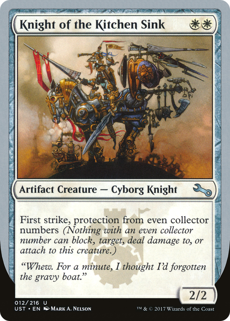 Knight of the Kitchen Sink (B) (UST-12B) - Unstable Foil