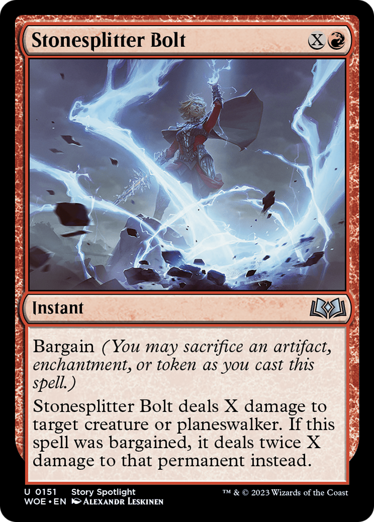 Stonesplitter Bolt (WOE-151) - Wilds of Eldraine Foil