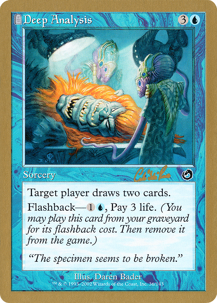 Deep Analysis - 2002 Carlos Romao (TOR) (WCD-CR36) - World Championship Decks 2002: (tombstone)
