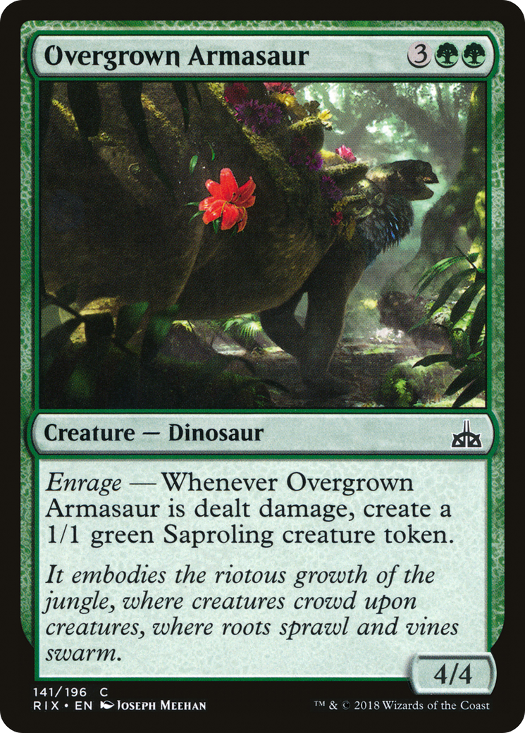 Overgrown Armasaur (RIX-141) - Rivals of Ixalan Foil
