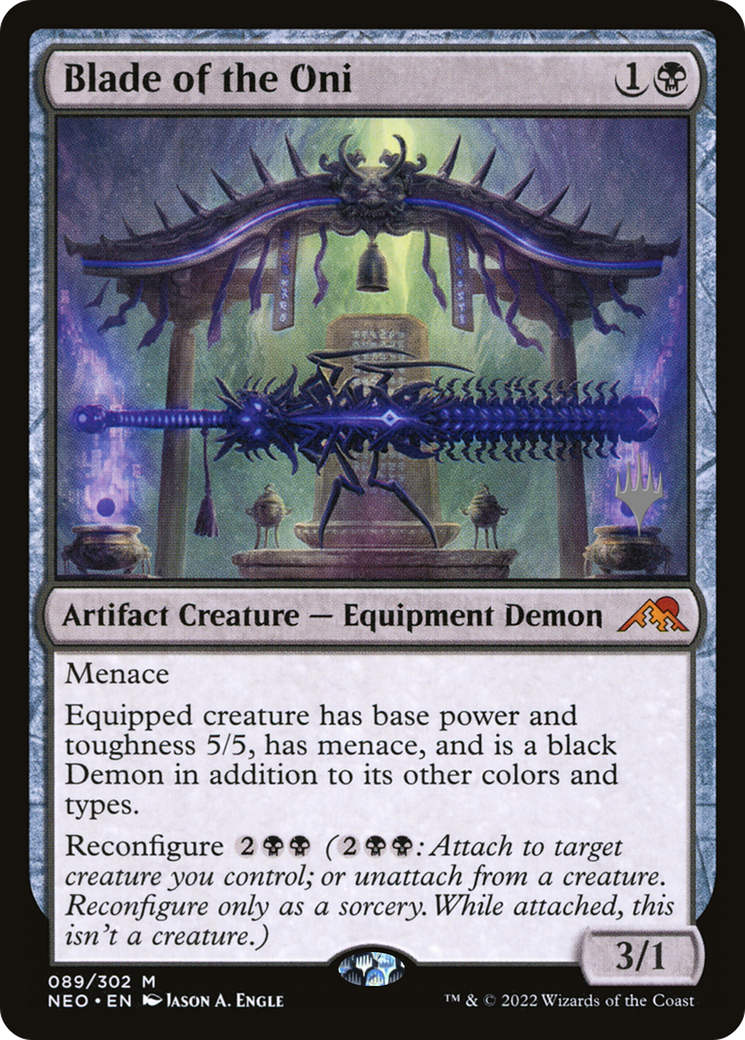 Blade of the Oni (PPNEO-89P) - Kamigawa: Neon Dynasty Promos Foil