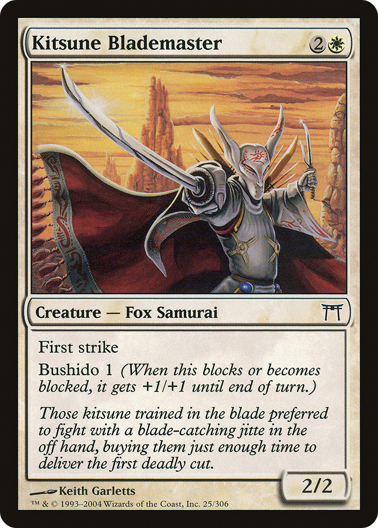 Kitsune Blademaster (CHK-025) - Champions of Kamigawa