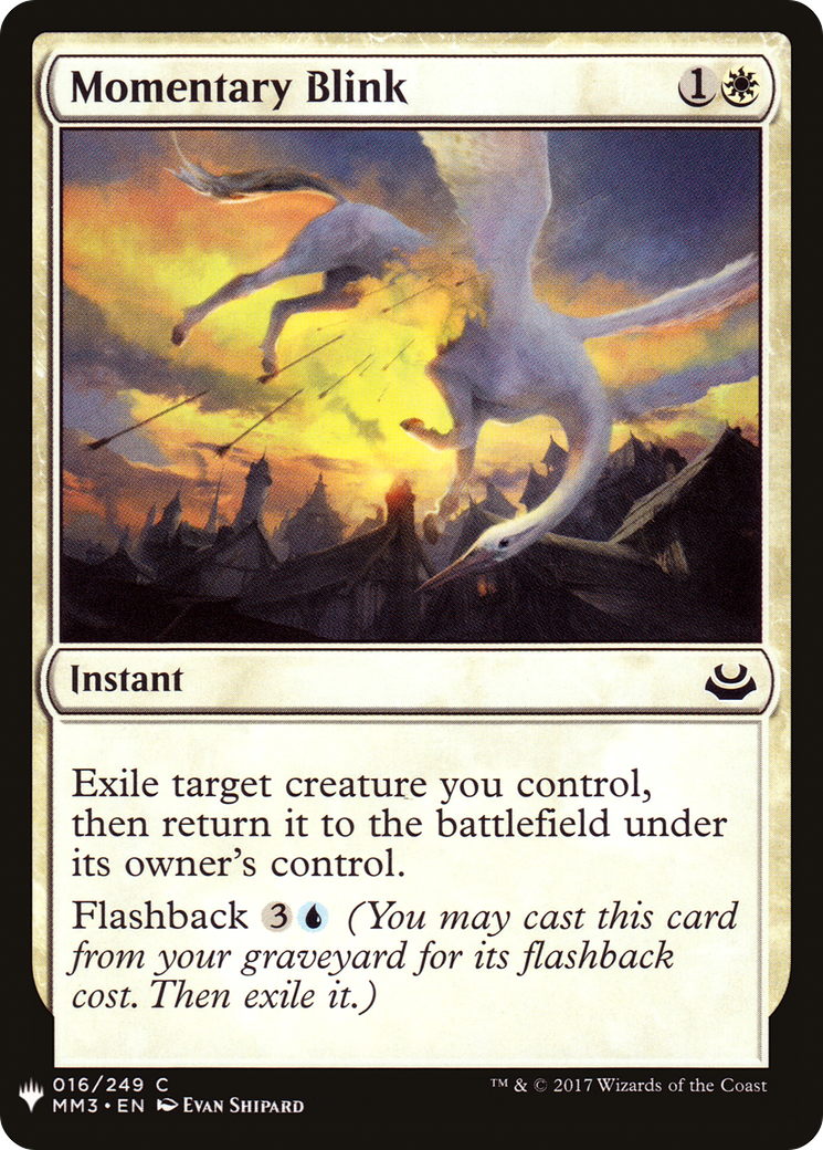 Momentary Blink (LIST-MM3-16) - The List