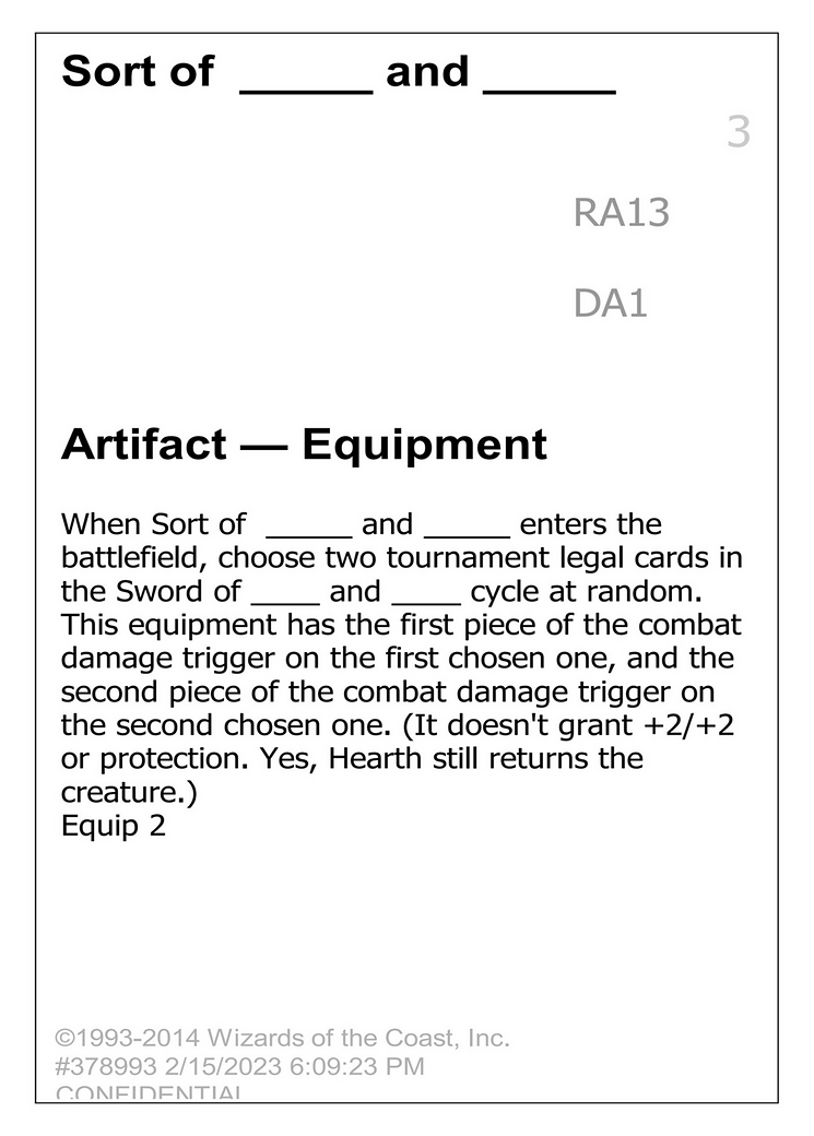 Sort of _____ and _____ (UNK-RA13) - Unknown Event
