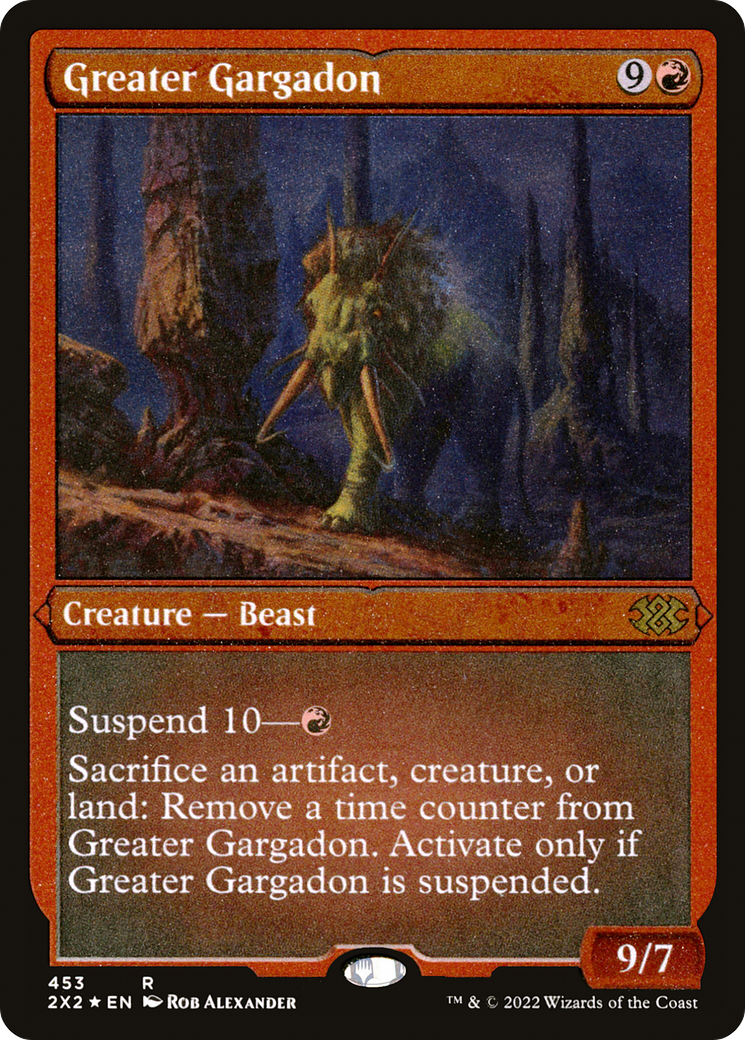 Greater Gargadon (2X2-453) - Double Masters 2022 Foil