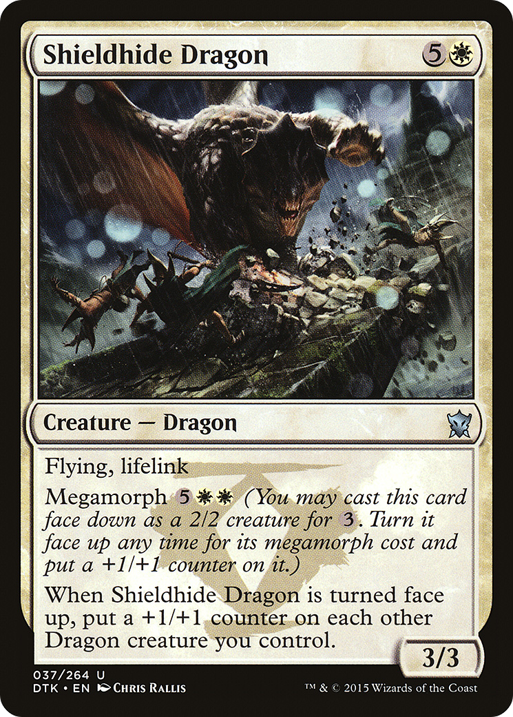 Shieldhide Dragon (DTK-037) - Dragons of Tarkir