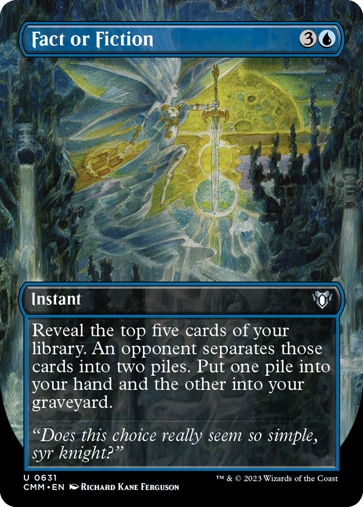 Fact or Fiction (Borderless) (CMM-631) - Commander Masters (Borderless)