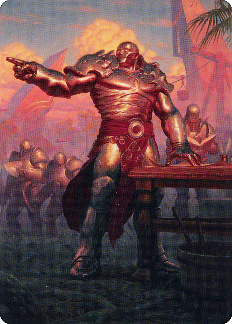Karn, Living Legacy // Karn, Living Legacy (ADMU-001) - Dominaria United Art Series (Borderless) Foil