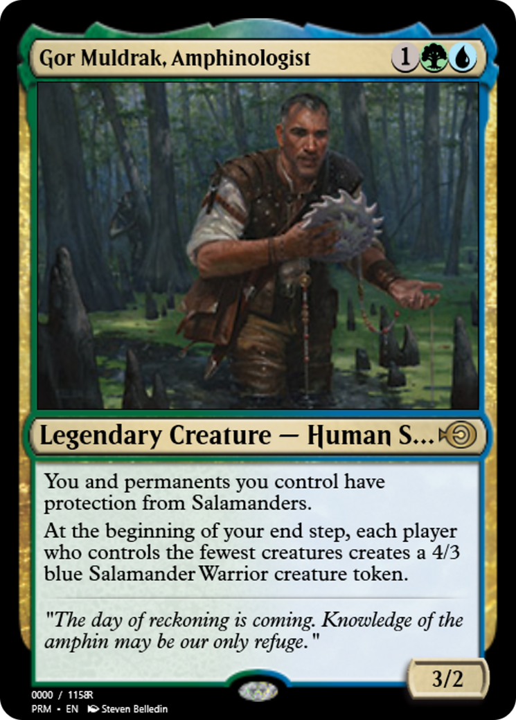 Gor Muldrak, Amphinologist (PRM-86272) - Magic Online Promos