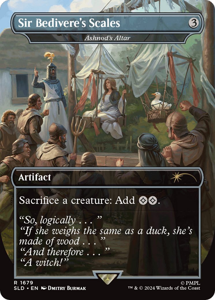 Ashnod's Altar (SLD-1679) - Secret Lair Drop / Sir Bedivere's Scales (Borderless)