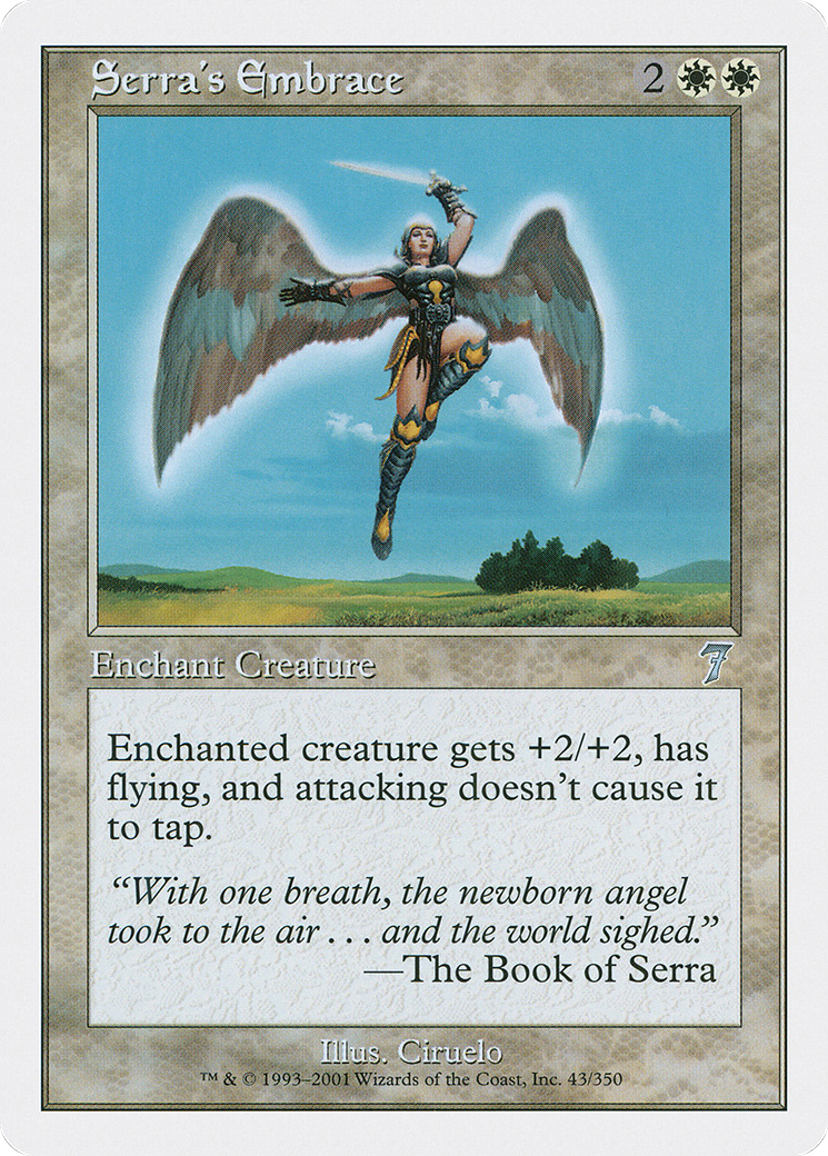 Serra's Embrace (7ED-043) - Seventh Edition