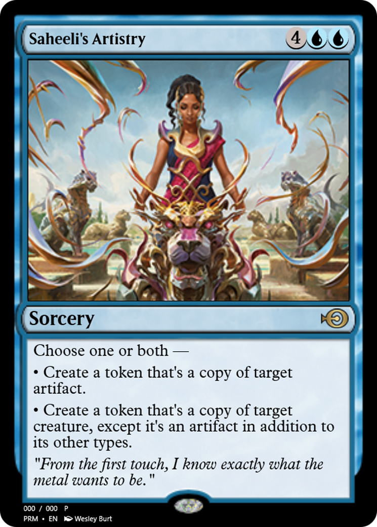 Saheeli's Artistry (PRM-62207) - Magic Online Promos Foil