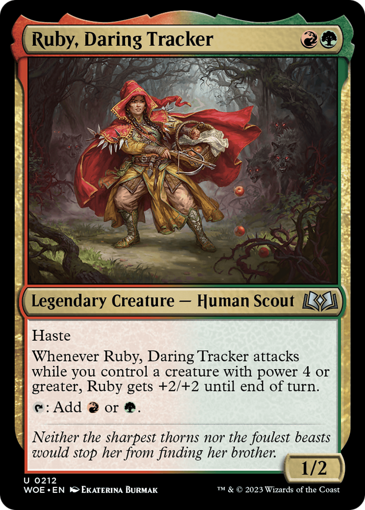 Ruby, Daring Tracker (WOE-212) - Wilds of Eldraine Foil